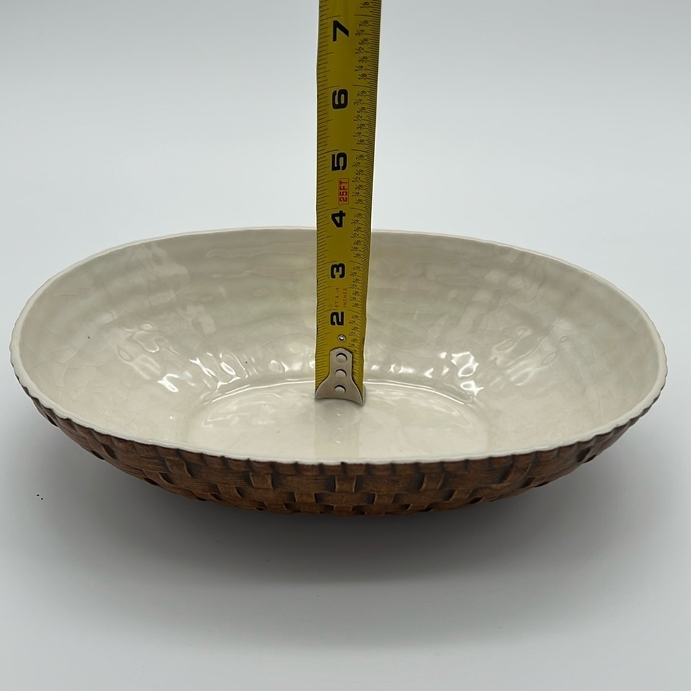 Vintage 1974 ColorfulFruit Basket Painted Ceramic Serving Dish with Lid - Picture 16 of 16